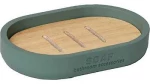 Σαπουνοθήκη Polyresin-bamboo λαδί