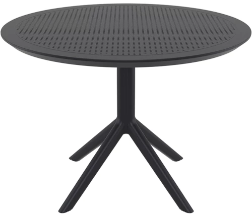SKY BLACK Φ105X74εκ. ΤΡΑΠΕΖΙ ΠΟΛ/ΝΙΟΥ