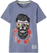 Μπλούζα "Hipster" ραφ (Γαλάζιο)