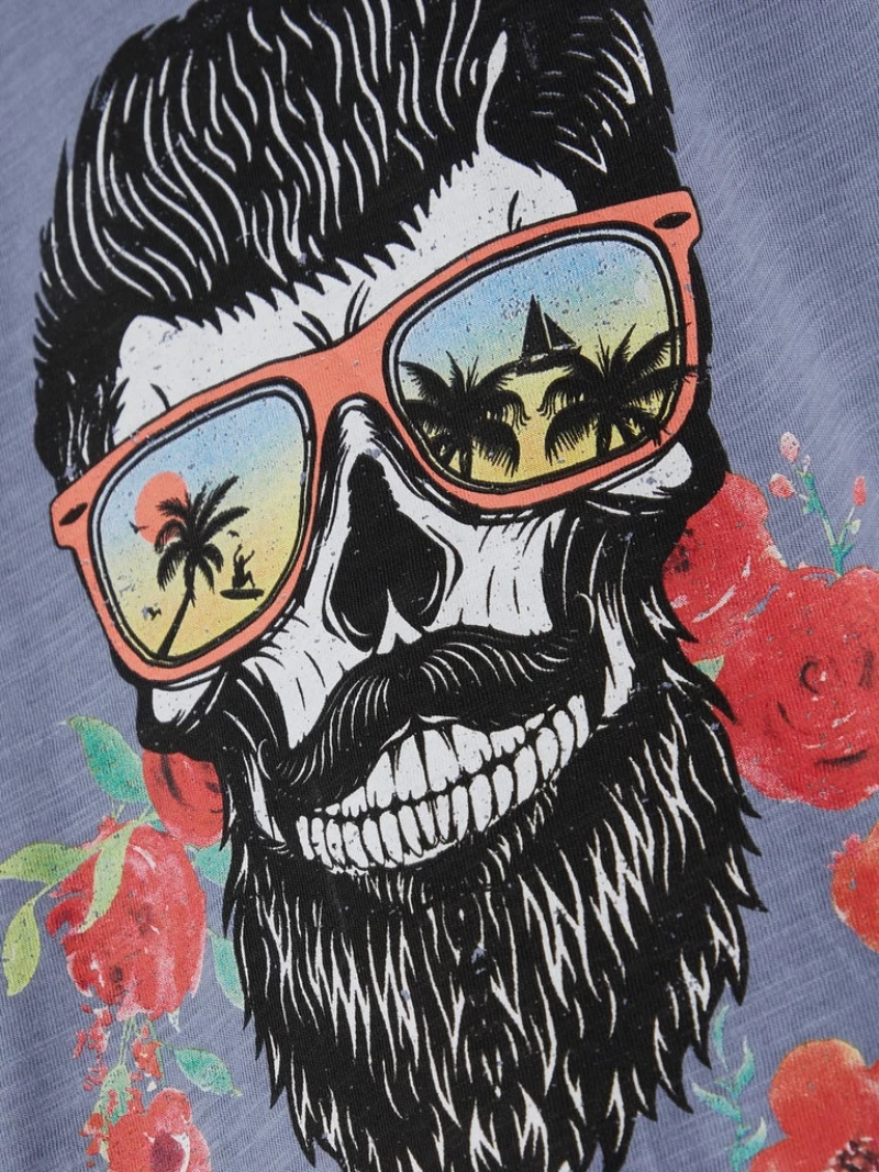 Μπλούζα "Hipster" ραφ (Γαλάζιο)