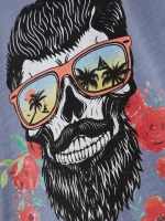 Μπλούζα "Hipster" ραφ (Γαλάζιο)