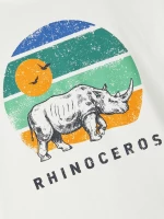 Μπλούζα "Rhinoceros" λευκό (Λευκό)
