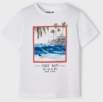 Μπλούζα "Surf Day" λευκή (Λευκό)