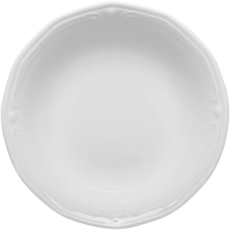Σαλατιέρα Athenee Πορσελάνινη Ανάγλυφη 23Cm White