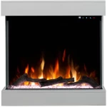 Ηλεκτρικό Τζάκι Τριών Όψεων Paris White Edition MDF 1600W 3D - Hitense