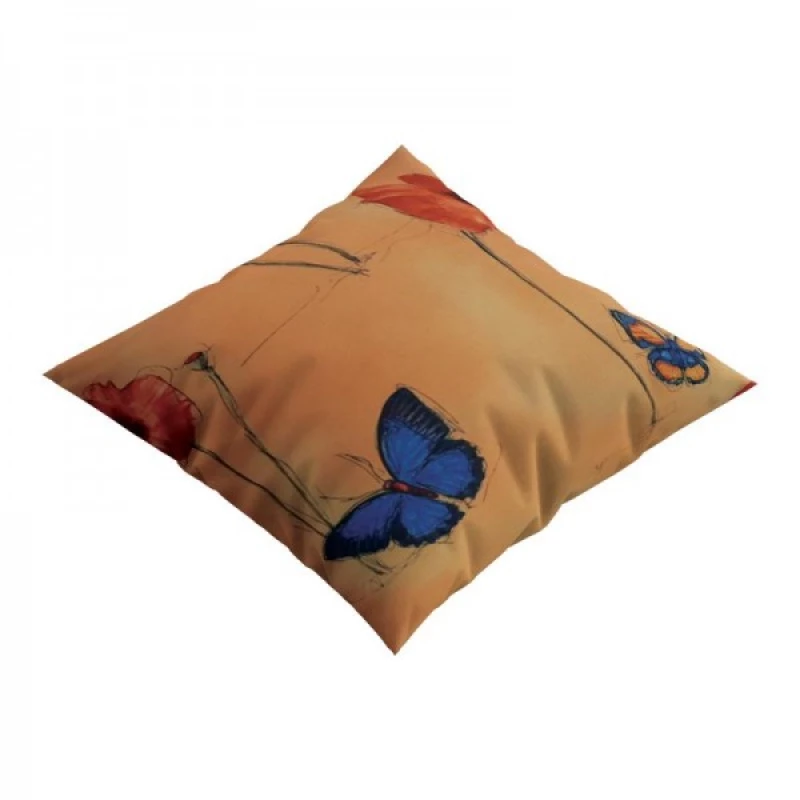 Διακοσμητικό Μαξιλάρι Butterfly Ώχρα 45x45x10Εκ