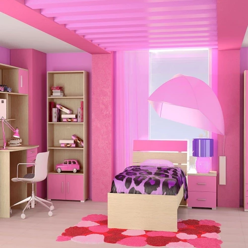 Κρεβάτι Παιδικό Νο. G52 Nota 110x190 Oak-Pink Ημίδιπλο Μελαμίνη