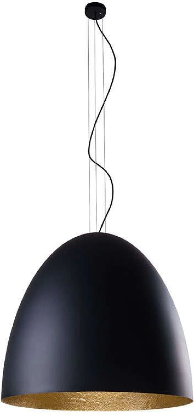 Φωτιστικό Οροφής Egg Xl 9026 Black-Gold Nowodvorski Πολυρεσίνη