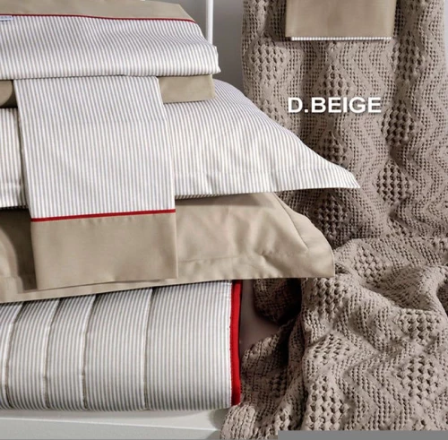 Κουβέρτα ΣΧ.871 D.Beige Down Town Υπέρδιπλο 230x260cm 100% Βαμβάκι
