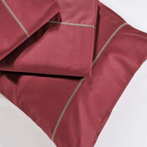 Παπλωματοθήκη S250/9 Σετ 2τμχ Red Down Town Μονό 175x245cm 100% Βαμβακοσατέν