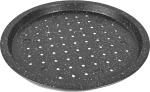 Ταψί Πίτσας Τρυπητό 01-5245 Stone 33Cm Μέταλλο Anthracite Estia Αλουμίνιο