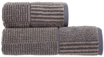 Πετσέτα Easton Anthracite Nef-Nef Προσώπου 50x90cm 100% Βαμβάκι
