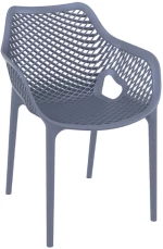 Πολυθρόνα Air XL Dark Grey 20-0361 57X60X81 cm Siesta Σετ 4τμχ