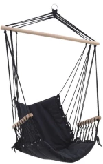 Κούνια - Πολυθρόνα Καμβάς 3-50-243-0012 Black 96x50x120 Inart