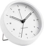 Επιτραπέζιο Ρολόι - Ξυπνητήρι KA5806WH Tingle Steel White Karlsson Μέταλλο