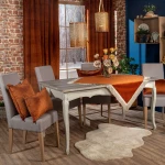 Καρέ Velvet 05 Terra Teoran 90X90cm Βαμβάκι-Ακρυλικό