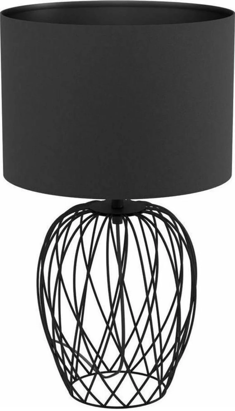 Φωτιστικό Επιτραπέζιο 43653 Nimlet 1/E27 Black Eglo Μέταλλο,Ύφασμα