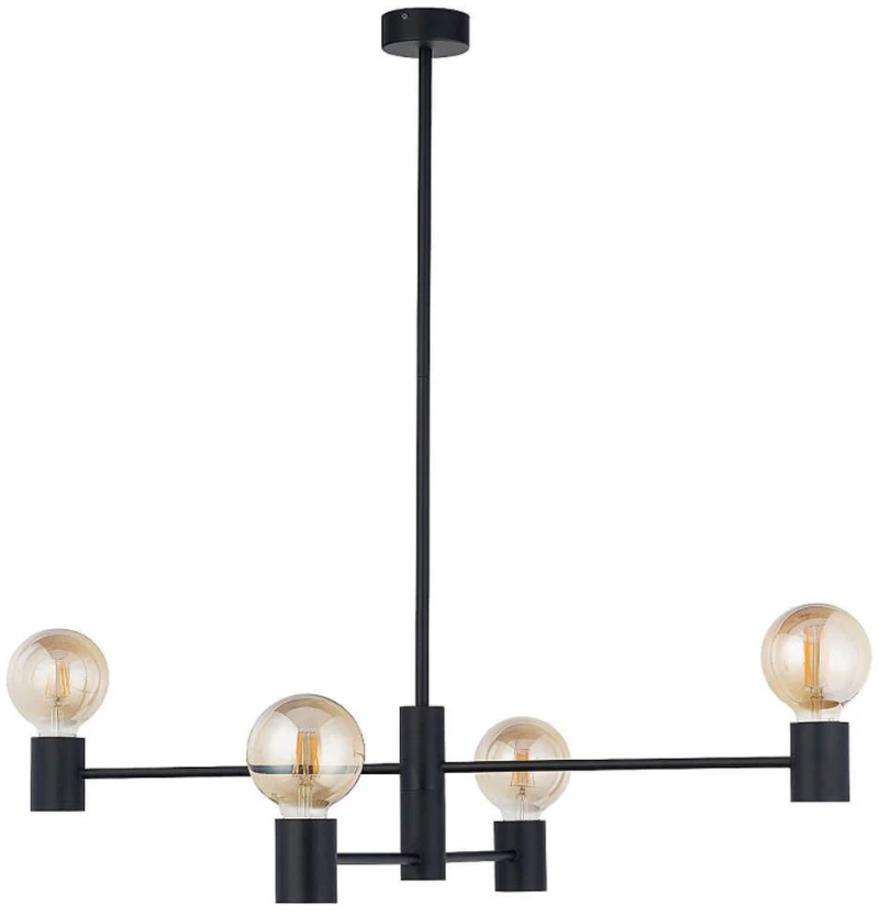 Φωτιστικό Οροφής Radius 7931 4xE27 max 60W Black Nowodvorski Μέταλλο