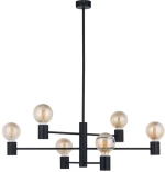 Φωτιστικό Οροφής Radius 7932 6xE27 max 60W Black Nowodvorski Μέταλλο