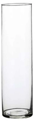 Βάζο Γυάλινο Carly 02.1041805 9x30cm Clear Γυαλί