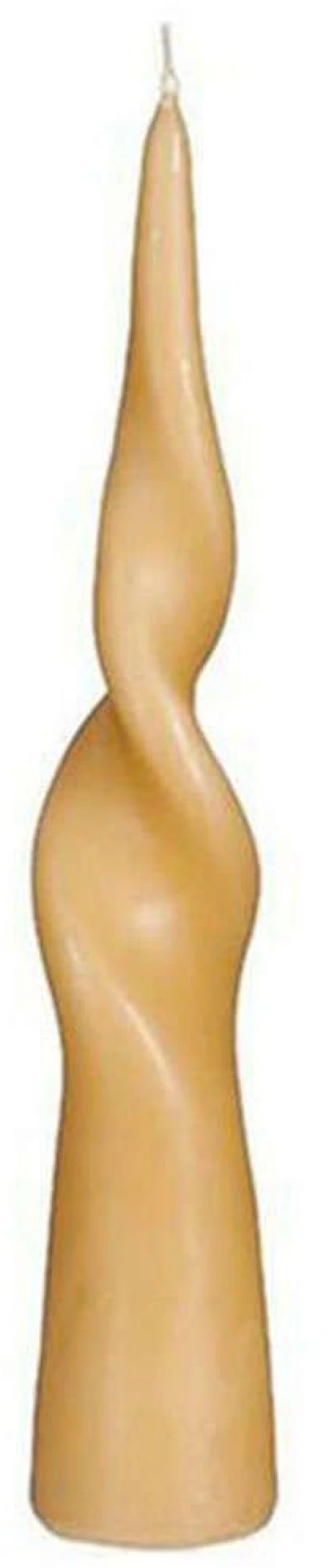 Κερί Κώνος Σπιράλ 02.1117124 5x25cm Light Brown Παραφίνη