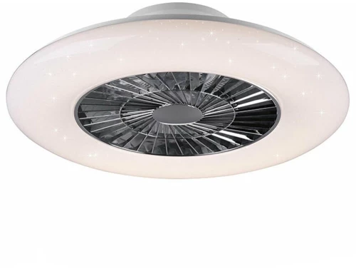 Ανεμιστήρας Οροφής Visby R62402106 Με Φως Led 3000 - 6500Κ Και Τηλεχειριστήριο D60x19cm White RL Lighting Διάμετρος 60cm