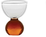 Αυγοθήκη Bilia BA01004 5x6cm Amber-Clear Zafferano Γυαλί