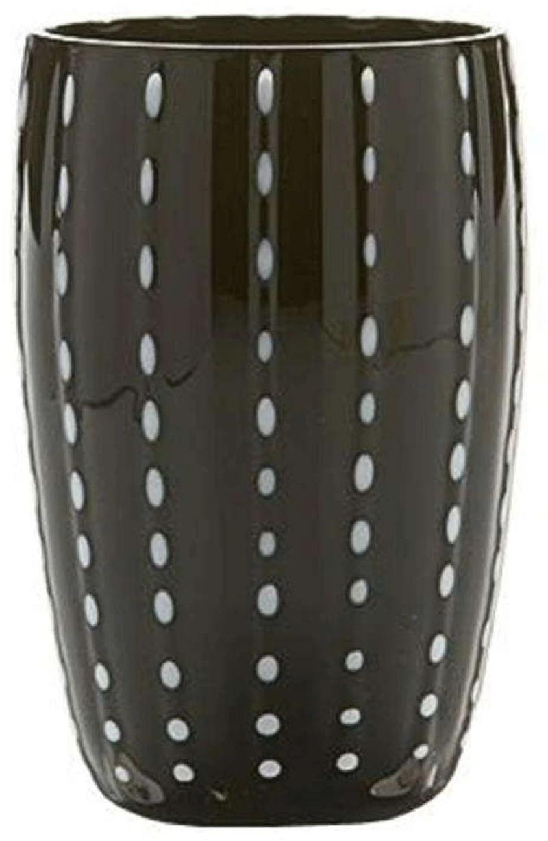 Ποτήρι Νερού Perle PR00102 320ml Black Zafferano Γυαλί