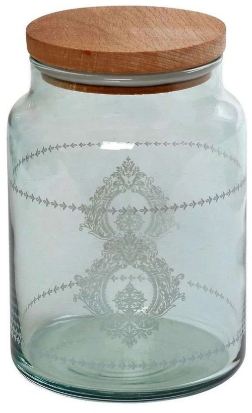 Βάζο Αποθήκευσης Με Καπάκι Helen RAB610 890ml Φ10x14,5cm Green Espiel Γυαλί