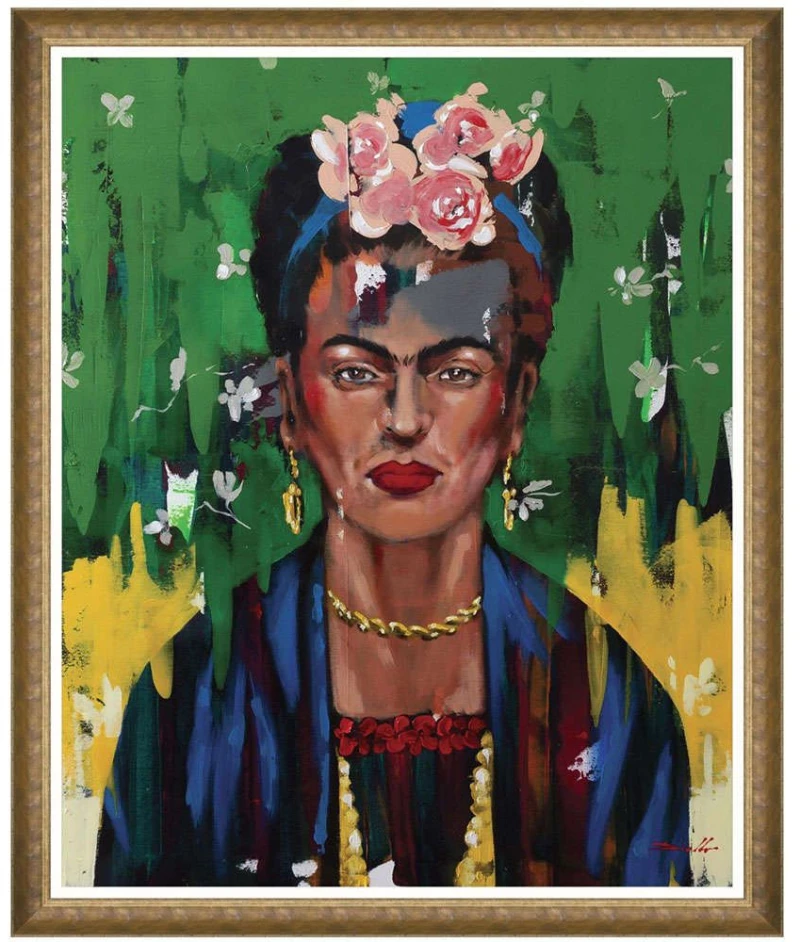 Κάδρο Frida FA13418 80x100cm Multi MindTheGap Κάθετοι Ξύλο,Ακρυλικό