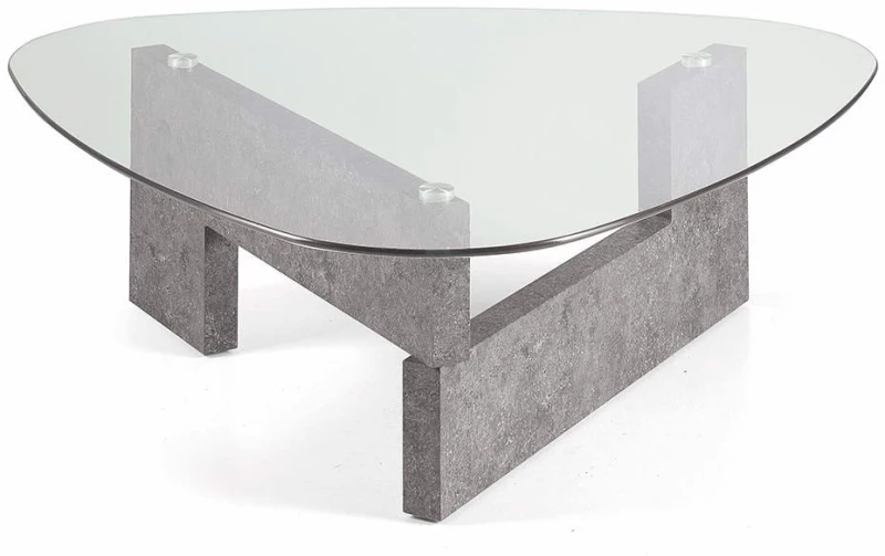 Τραπέζι Σαλονιού Castore CASTORE/CEMENTO 120x70x41cm Concrete Ikone Casa