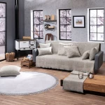 Ριχτάρι Sacramento 04 Grey Teoran Πολυθρόνα 180x150cm Ακρυλ,Βαμβ,Polyest