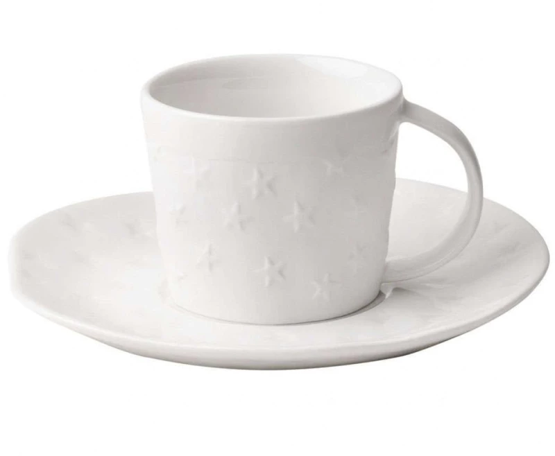 Φλυτζάνι Καφέ Stars LBTRD0090072 6x5,5cm White Raeder Πορσελάνη