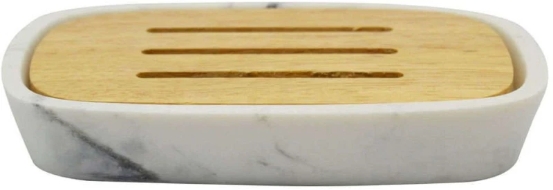 Σαπουνοθήκη 819454 11,3x7,3x2cm Natural-White Ankor Πολυέστερ