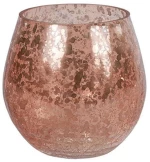 Κηροπήγιο 013.788360 13,5x13cm Rose Gold