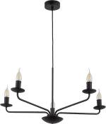 Φωτιστικό Οροφής Limal 4612 5xΕ14 10W 72x86cm Black TK Lighting