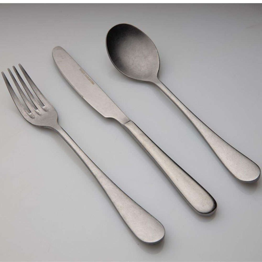 Μαχαιροπίρουνα Σε Βαλίτσα Paris Antique (Σετ 24Τμχ) 03382 Silver-Black Dinox 24 τμχ Ανοξείδωτο,Ξύλο