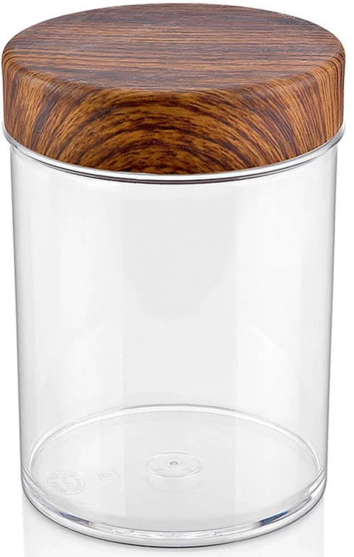 Βάζο Αποθήκευσης 10829 2000ml Clear-Brown Evelin Πολυστερίνη