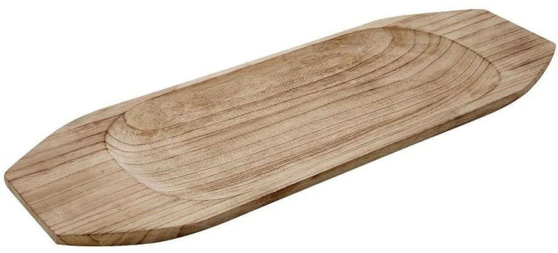 Πλατώ Σερβιρίσματος XYP405 80x30x4cm Natural Espiel Ξύλο