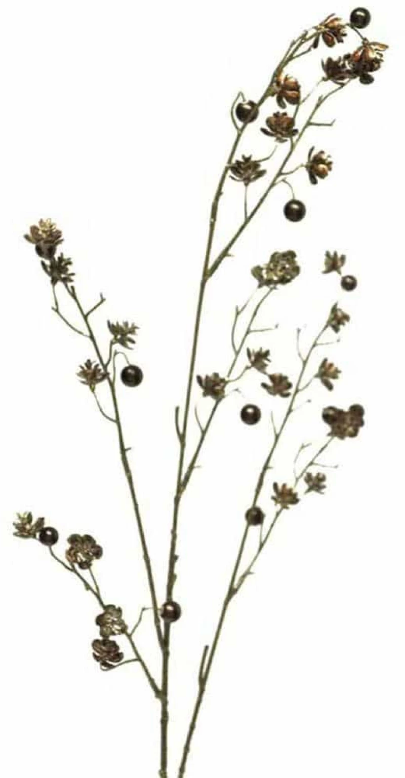 Τεχνητό Κλαδί Πέρλα 9970-7 85cm Bronze Supergreens Πολυέστερ