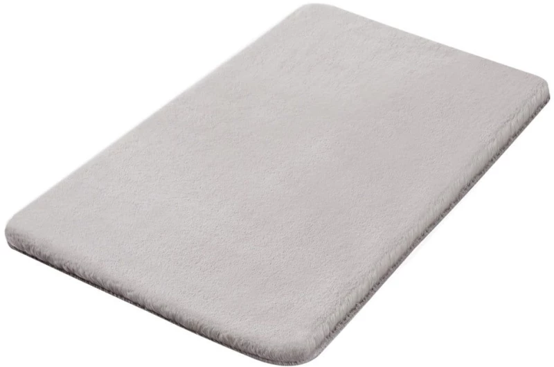 Πατάκι Μπάνιου Cony Silver Grey Kleine Wolke 55Χ65 Πολυέστερ
