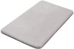 Πατάκι Μπάνιου Cony Silver Grey Kleine Wolke 55Χ65 Πολυέστερ