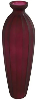 Βάζο Marylou 013.788474 11x29,5cm Bordo Γυαλί