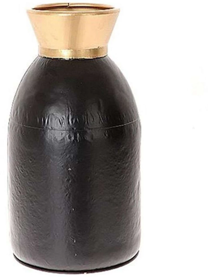 Βάζο 012.862259535 22x38,6cm Black-Gold Μέταλλο