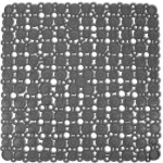 Πατάκι Αντιολισθητικό Rings 00274.008 Black 54Χ54 PVC