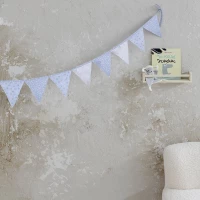 Διακοσμητική Γιρλάντα Παιδική Godnat 240x15 Light Blue Nima 100% Βαμβάκι