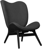 Πολυθρόνα A Conversation Piece Tall 5104C704-04 73x93x106cm Black Oak-Dark Grey Umage
