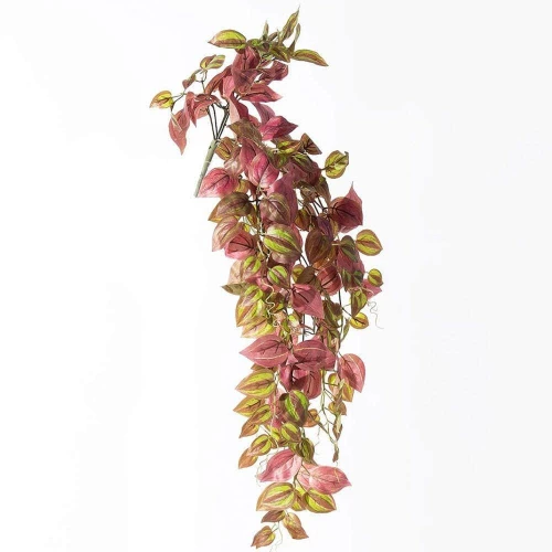 Τεχνητή Κρεμαστή Τραντεσκάντια 5751-7 90cm Green-Red Supergreens Πολυαιθυλένιο