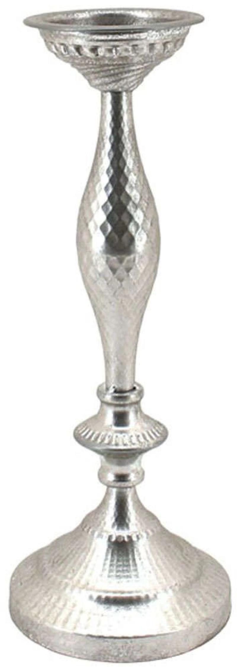 Κηροπήγιο 15-00-22440 Φ15x41,5cm Silver Marhome Μέταλλο