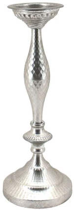 Κηροπήγιο 15-00-22440 Φ15x41,5cm Silver Marhome Μέταλλο